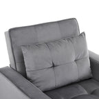 Christopher Knight Home - Sophia Convertible Sleeper Sofa Chair Bed with Adjustable Backrest and Built-In Pillow