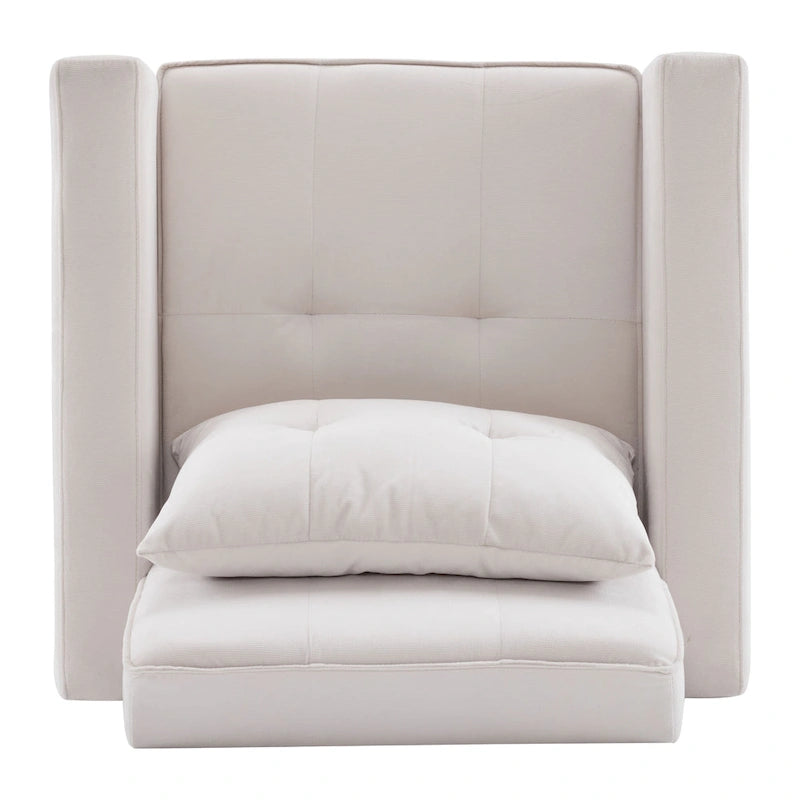 Christopher Knight Home - Sophia Convertible Sleeper Sofa Chair Bed with Adjustable Backrest and Built-In Pillow