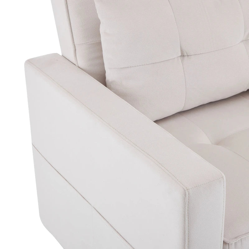 Christopher Knight Home - Sophia Convertible Sleeper Sofa Chair Bed with Adjustable Backrest and Built-In Pillow