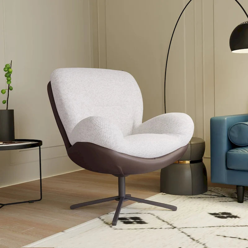 Ronnie Swivel Single Accent Chair by Christopher Knight Home