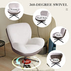 Ronnie Swivel Single Accent Chair by Christopher Knight Home