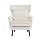 Stylish Wing Back Velvet Accent Chair by Christopher Knight Home