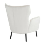 Stylish Wing Back Velvet Accent Chair by Christopher Knight Home