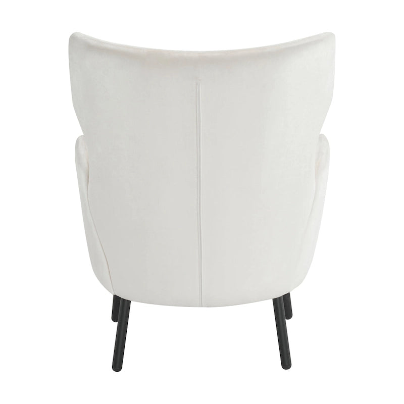 Stylish Wing Back Velvet Accent Chair by Christopher Knight Home