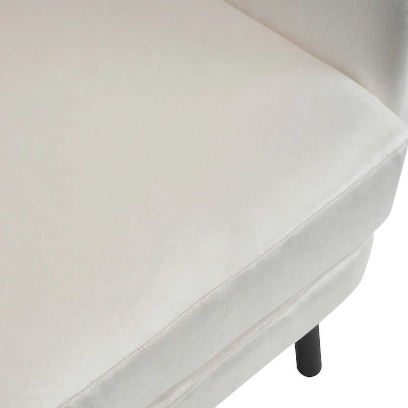 Stylish Wing Back Velvet Accent Chair by Christopher Knight Home