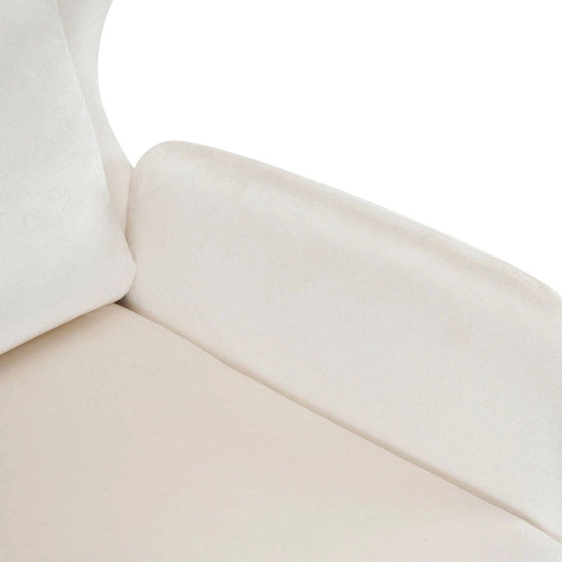 Stylish Wing Back Velvet Accent Chair by Christopher Knight Home