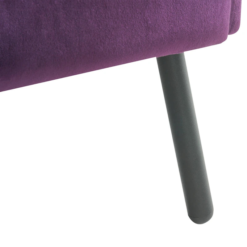 Stylish Wing Back Velvet Accent Chair by Christopher Knight Home