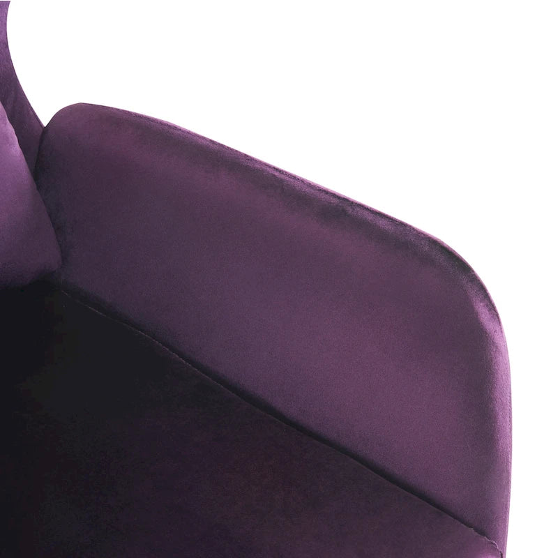 Stylish Wing Back Velvet Accent Chair by Christopher Knight Home