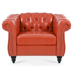 Christopher Knight Home- Winston PU Leather Chesterfield Club Chair