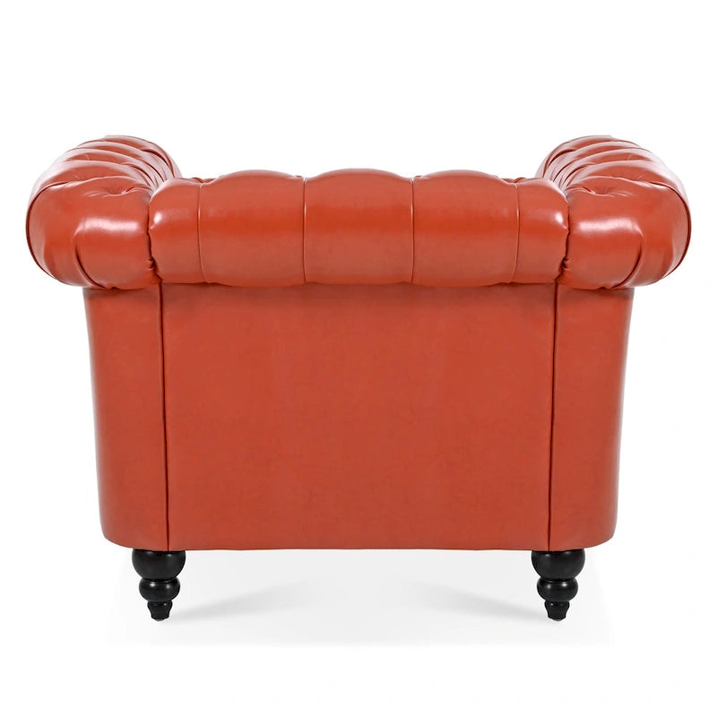 Christopher Knight Home- Winston PU Leather Chesterfield Club Chair