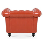 Christopher Knight Home- Winston PU Leather Chesterfield Club Chair