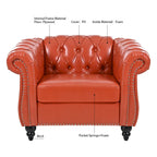 Christopher Knight Home- Winston PU Leather Chesterfield Club Chair