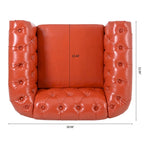 Christopher Knight Home- Winston PU Leather Chesterfield Club Chair