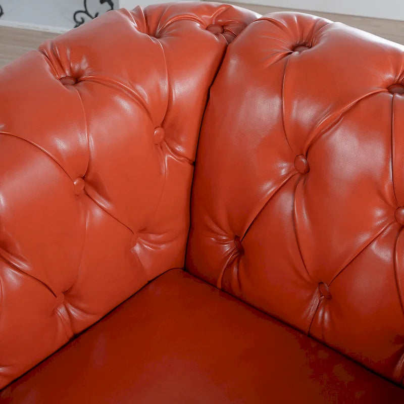 Christopher Knight Home- Winston PU Leather Chesterfield Club Chair
