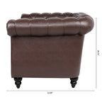 Christopher Knight Home- Winston PU Leather Chesterfield Club Chair