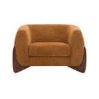 Moderne Tina-gestoffeerde clubfauteuil van bouclé met armleuningen van Christopher Knight Home