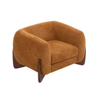 Moderne Tina-gestoffeerde clubfauteuil van bouclé met armleuningen van Christopher Knight Home
