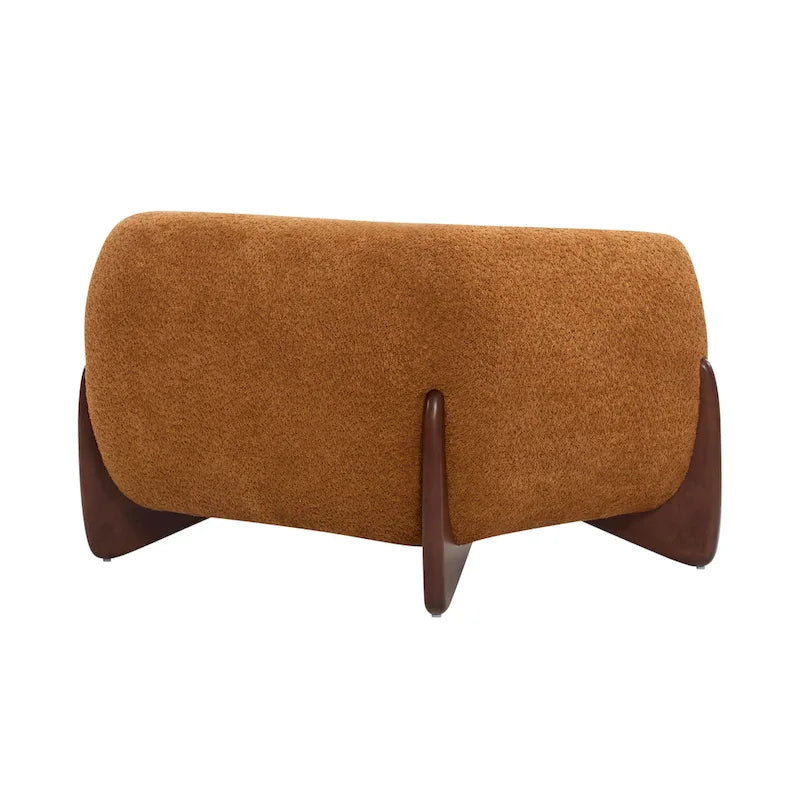 Moderne Tina-gestoffeerde clubfauteuil van bouclé met armleuningen van Christopher Knight Home