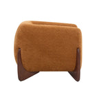 Moderne Tina-gestoffeerde clubfauteuil van bouclé met armleuningen van Christopher Knight Home