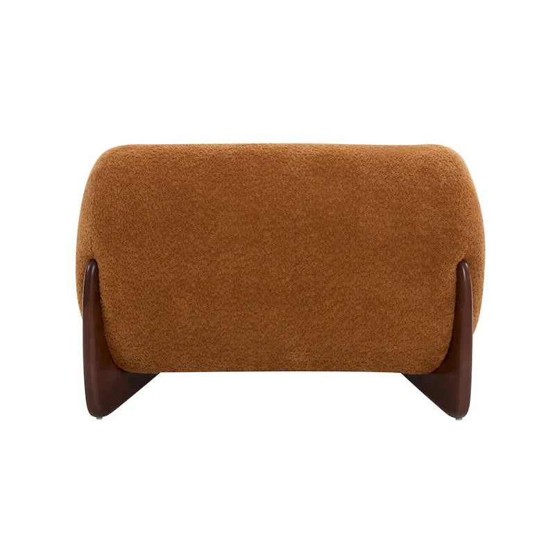 Moderne Tina-gestoffeerde clubfauteuil van bouclé met armleuningen van Christopher Knight Home