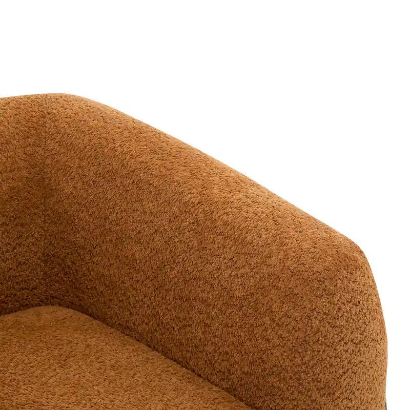 Moderne Tina-gestoffeerde clubfauteuil van bouclé met armleuningen van Christopher Knight Home