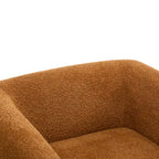 Moderne Tina-gestoffeerde clubfauteuil van bouclé met armleuningen van Christopher Knight Home