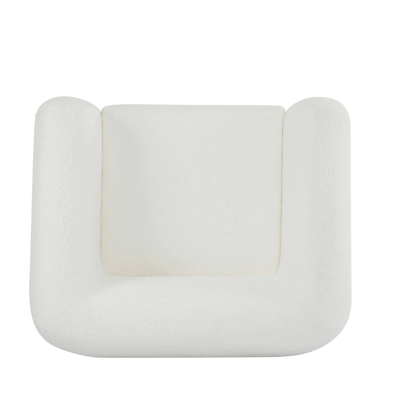 Moderne Tina-gestoffeerde clubfauteuil van bouclé met armleuningen van Christopher Knight Home