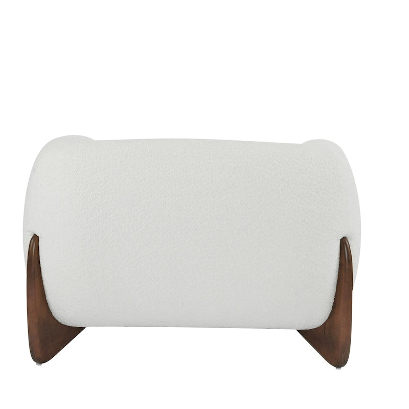 Moderne Tina-gestoffeerde clubfauteuil van bouclé met armleuningen van Christopher Knight Home