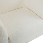 Moderne Tina-gestoffeerde clubfauteuil van bouclé met armleuningen van Christopher Knight Home
