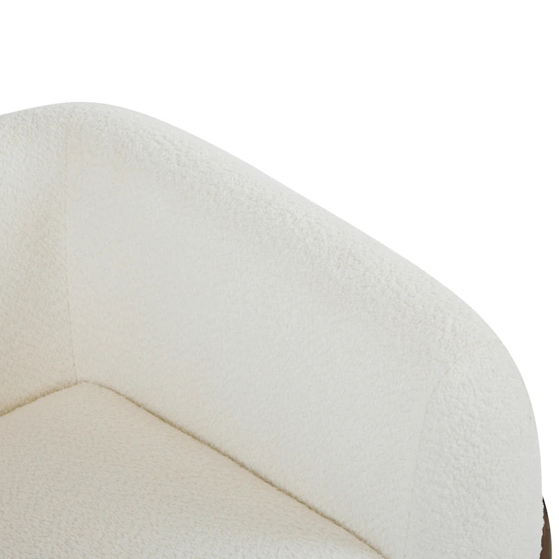 Moderne Tina-gestoffeerde clubfauteuil van bouclé met armleuningen van Christopher Knight Home