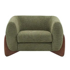Moderne Tina-gestoffeerde clubfauteuil van bouclé met armleuningen van Christopher Knight Home
