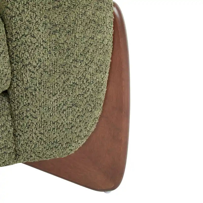 Moderne Tina-gestoffeerde clubfauteuil van bouclé met armleuningen van Christopher Knight Home