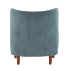 Christopher Knight Home - Parmelee Upholstered Wingback Club Chair with Plush Velvet and Solid Wood Legs