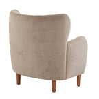 Christopher Knight Home - Parmelee Upholstered Wingback Club Chair with Plush Velvet and Solid Wood Legs