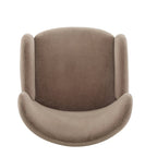 Christopher Knight Home - Parmelee Upholstered Wingback Club Chair with Plush Velvet and Solid Wood Legs