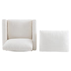 Christopher Knight Home - Clara Oversized Corduroy Armchair with Ottoman
