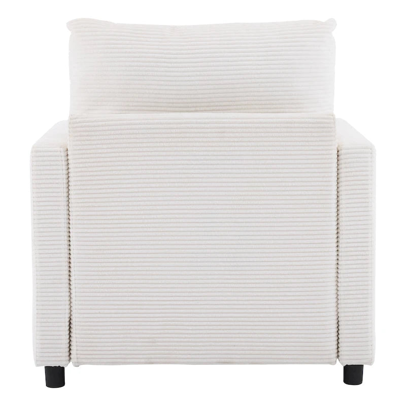 Christopher Knight Home - Clara Oversized Corduroy Armchair with Ottoman
