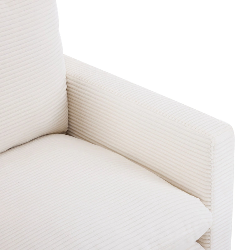 Christopher Knight Home - Clara Oversized Corduroy Armchair with Ottoman