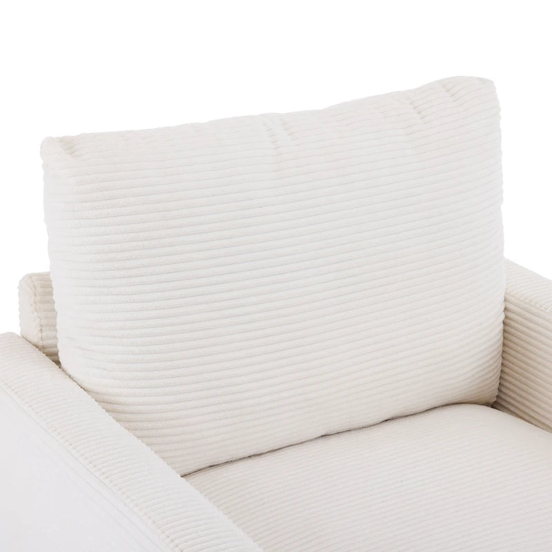 Christopher Knight Home - Clara Oversized Corduroy Armchair with Ottoman