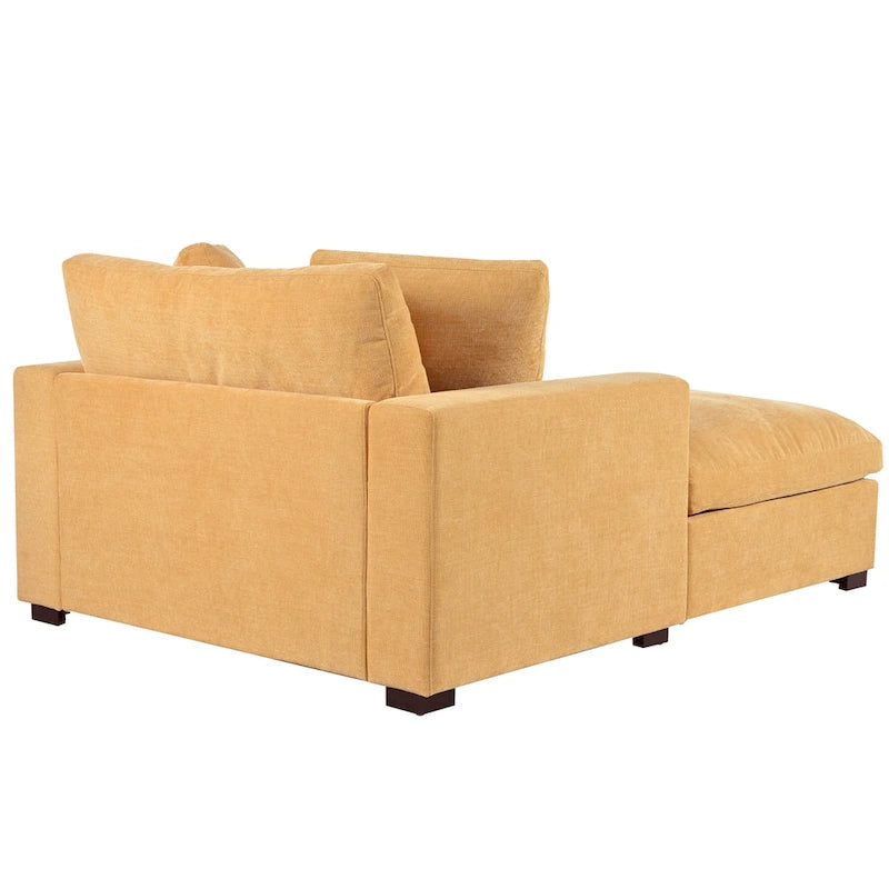 Modern Fabric Oversized Sofa Chaise Lounge