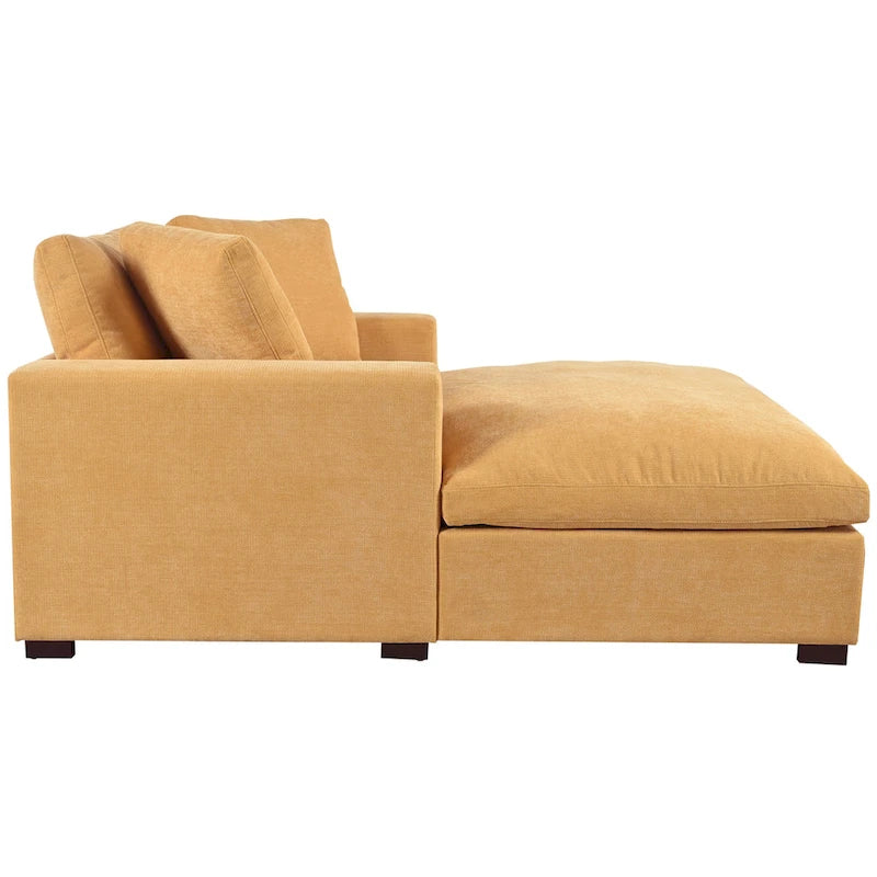 Modern Fabric Oversized Sofa Chaise Lounge