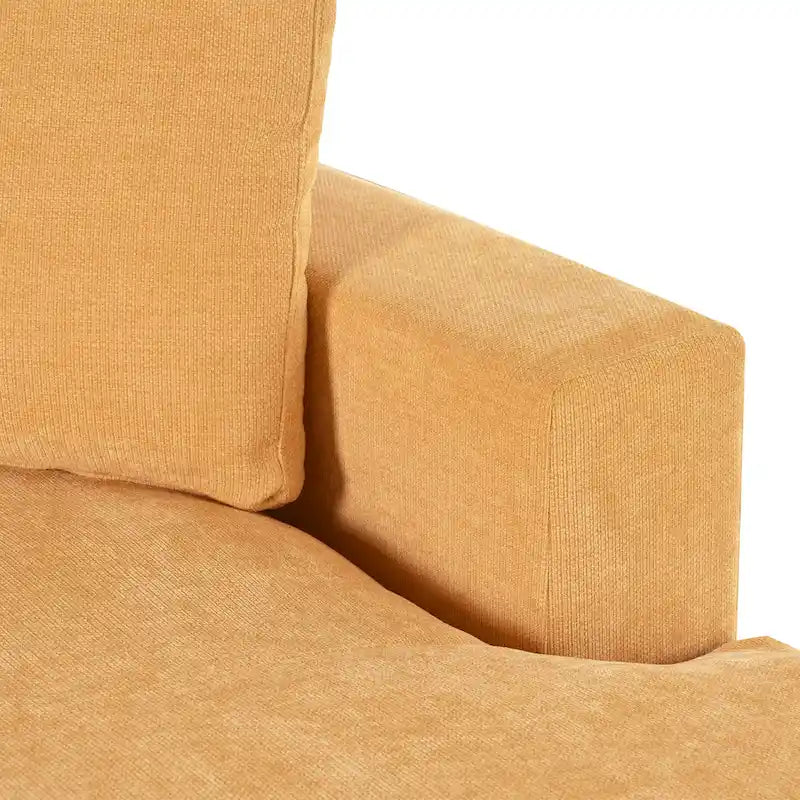 Modern Fabric Oversized Sofa Chaise Lounge