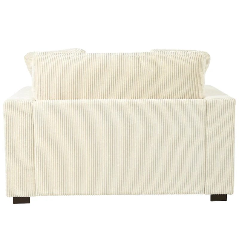 Modern Fabric Oversized Sofa Chaise Lounge