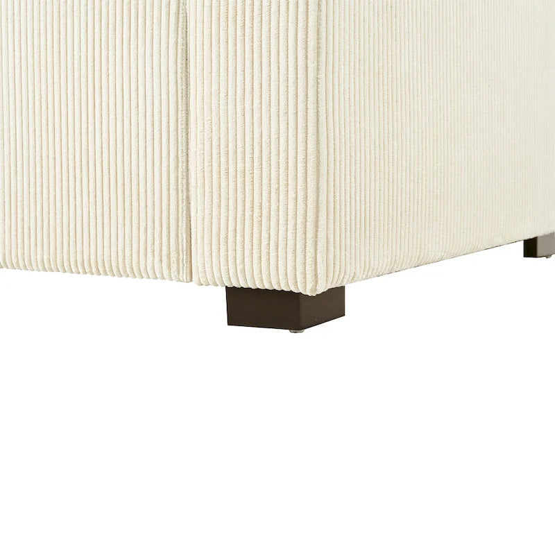 Modern Fabric Oversized Sofa Chaise Lounge