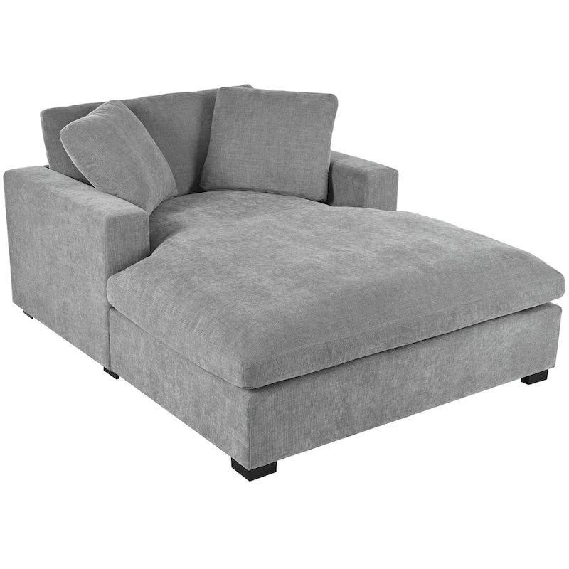 Modern Fabric Oversized Sofa Chaise Lounge