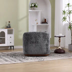 GDFStudio - Mia Chenille Fabric Swivel Accent Chair with Comfortable Cushions and Sturdy Base