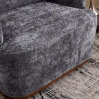 GDFStudio - Mia Chenille Fabric Swivel Accent Chair with Comfortable Cushions and Sturdy Base