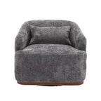 GDFStudio - Mia Chenille Fabric Swivel Accent Chair with Comfortable Cushions and Sturdy Base
