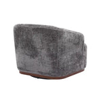 GDFStudio - Mia Chenille Fabric Swivel Accent Chair with Comfortable Cushions and Sturdy Base