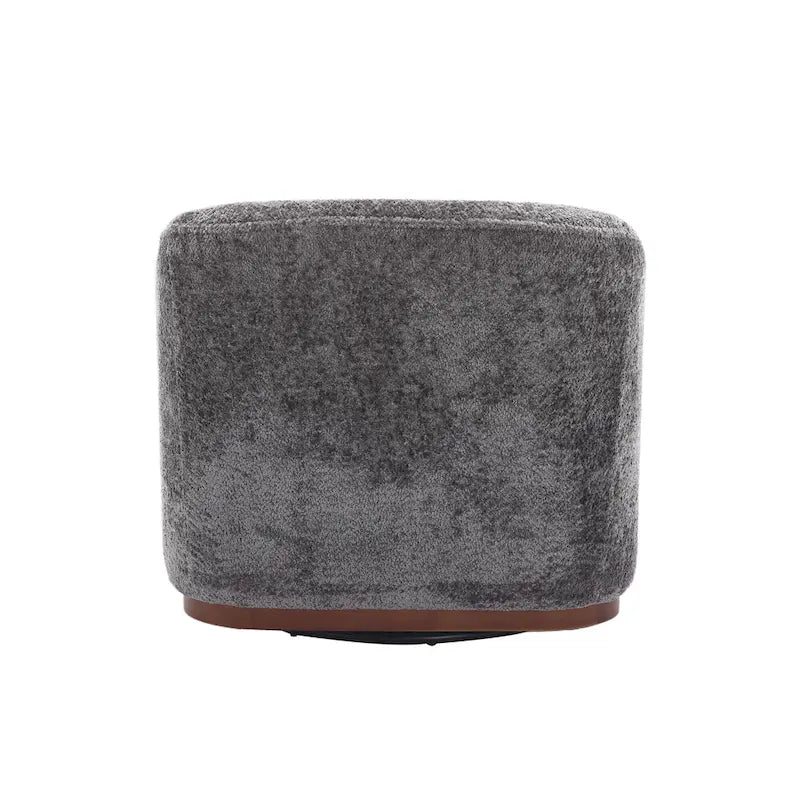 GDFStudio - Mia Chenille Fabric Swivel Accent Chair with Comfortable Cushions and Sturdy Base